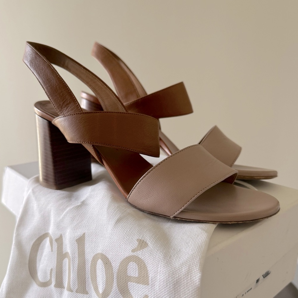 Chloe Nude Sandals - Size 39 - Good Condition